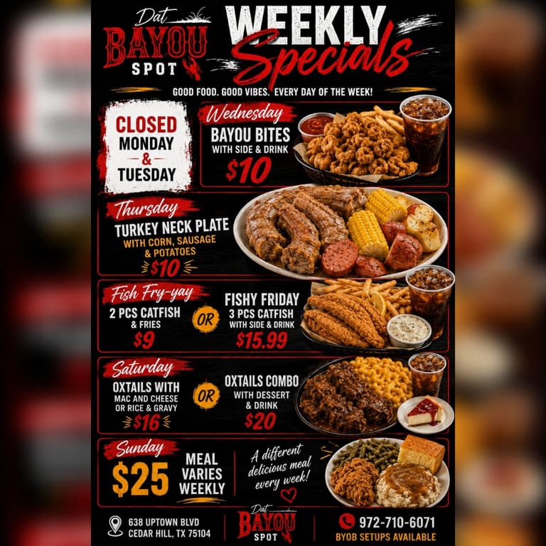 WEEKLY SPECIALS